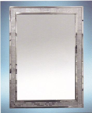 Stainless Steel Mosaic Frame Mirror