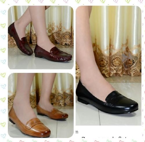 Zairah Ladies Leather Flats Shoes, Lining Material : P U