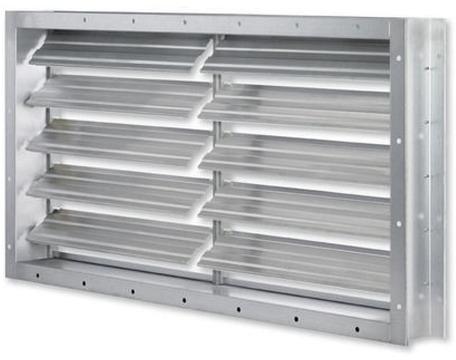 Rectangular Aluminum Aluminium Damper, Color : Silver