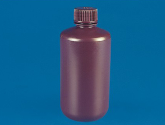 AMBER WIDE MOUTH BOTTLE