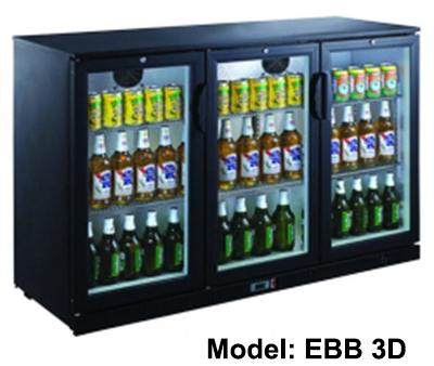 3 Door Back Bar Cooler