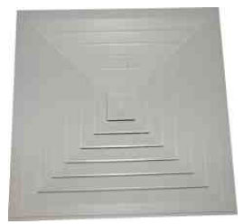 Square Diffusers, Color : White