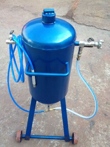 Compressor Manual Hoppers For Sand Blasting, Color : Blue