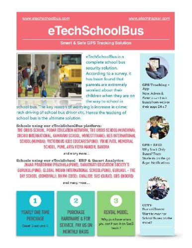Etechschoolbus - GPS Tracking Solution, Feature : Easy To Use, Light Weight, Low Power Consumption