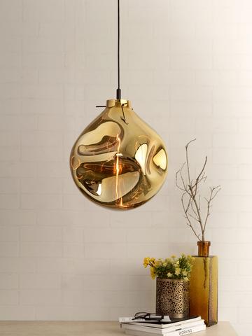 Bead Gold Pendant Light