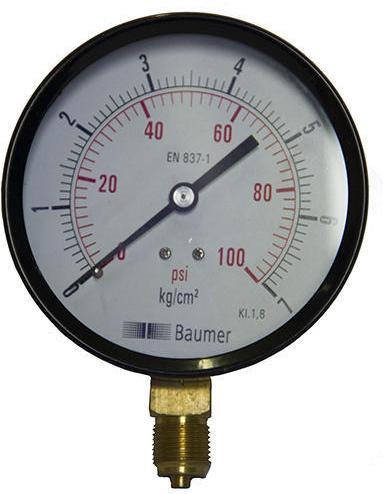 Pressure gauges, Shape : Round