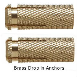 Brass Drop In Anchors, Feature : Corrosion Proof, Easy To Use