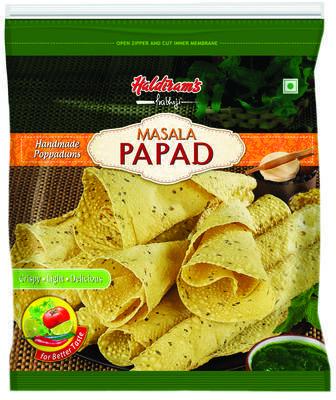  Masala Papad, Color : Brownish, Brown, Packaging Type : Pouch, Certification : FDA Certified