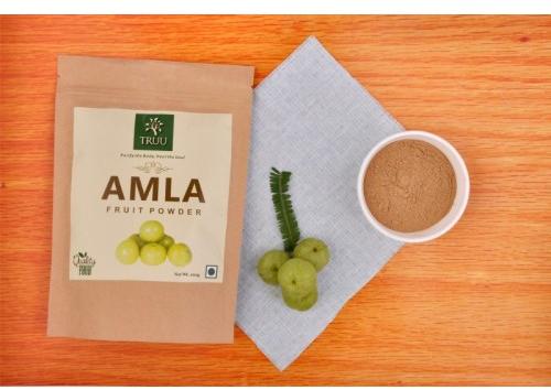 100gm Truu Amla Wild Fruit Powder, Feature : Rich Source Of Vitamin C. Etc