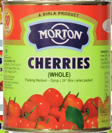 Morton 850gm Whole Cherry