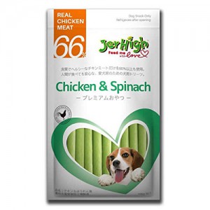 JerHigh Spinach Stix Dog Treats, 70 G