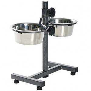 ADJUSTABLE DOG FOOD BOWL STAND