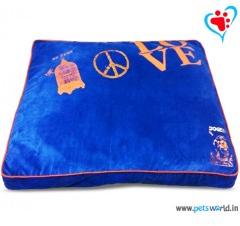 DOG EEZ Rectangular Dog Bed Large (Blue) 46