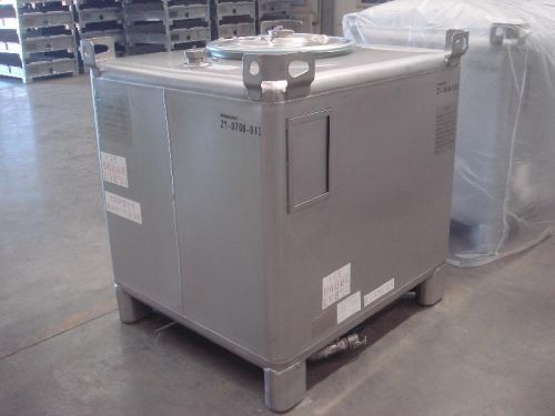 Stainless Steel Square IBC Tank For Dangerous Liquids