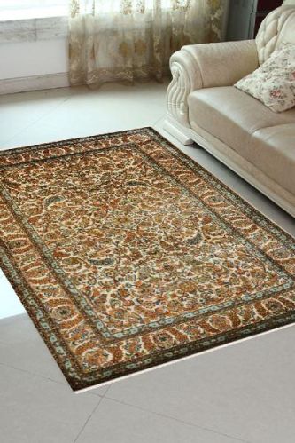 All Over Leaf Kashan Carpet, Color : Golden