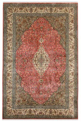 Gulab Medallion Kashan Carpet