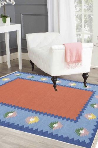 Rustic Floral Woven Durry