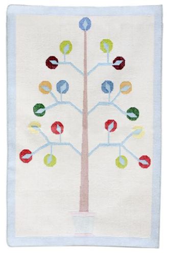 Tree Of Happiness Cotton Durry, Size : 2'.4 X 4'.6