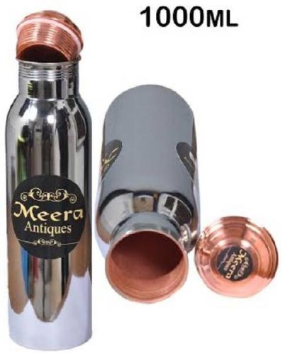 100% Pure Copper Water Bottle, Ayurvedic Water Bottle.