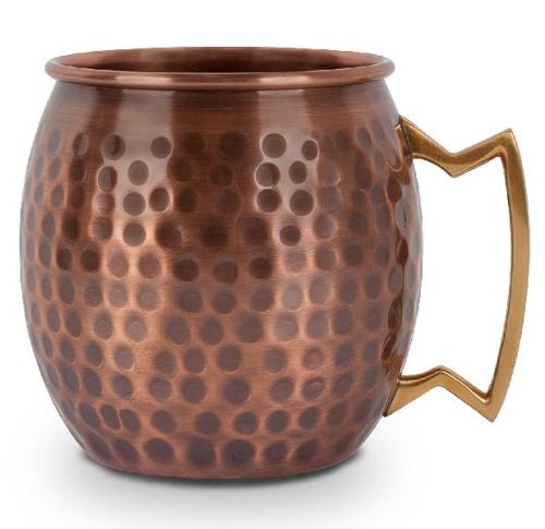 COPPER MUG HAMMERED DESIGN., For Drinkware, Feature : Eco- Friendly