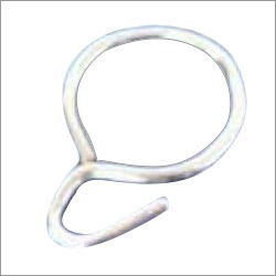 Polished Metal Hook Curtain Ring, Shape : Round