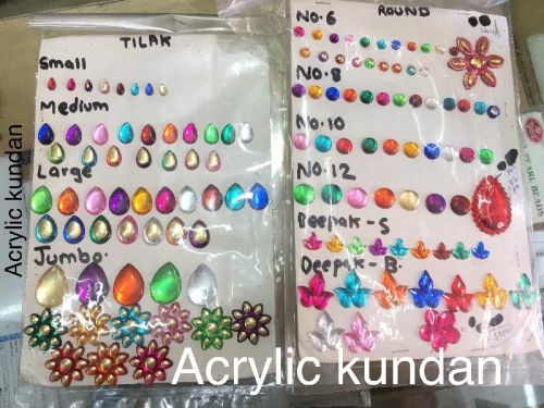 Acrylic Kundan, For Holi Festival