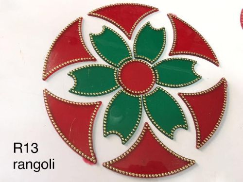 R13 Acrylic Rangoli, Packaging Type : Plastic Bag