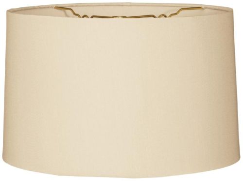 Beige Linen Fabric Cylinder Lamp Shade In Bush