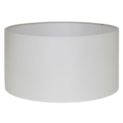 Cylinder Lamp Shade In Off White Cotton Fabric
