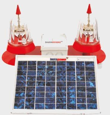 Twin Solar LED Aviation Obstruction Light