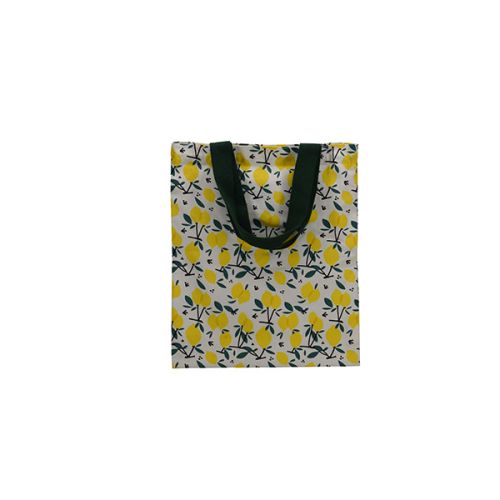 Cotton Lemon Printed Carry Bag