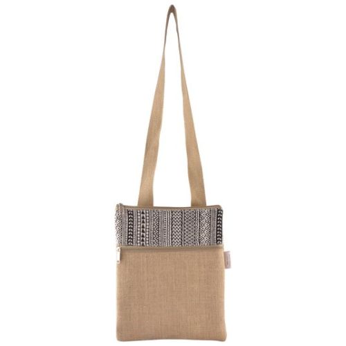 Jute Patch Sling Bag