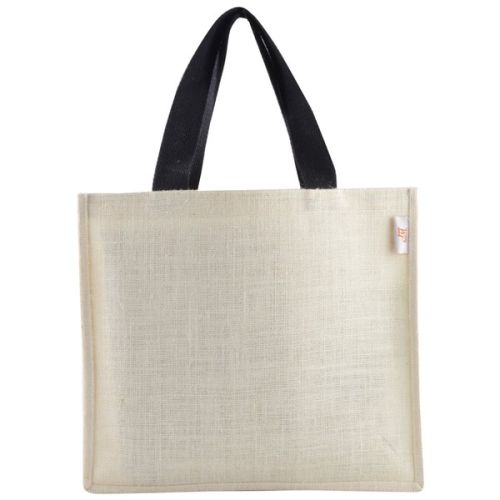 Jute Tape Handle Tote Bag