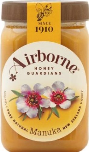 Airborne Pure Natural New Zealand Manuka Honey (500g)