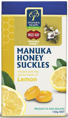New Zealand Manuka Health Manuka Honey MGO 400+ Lemon Suckles (100g)