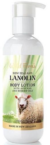 New Zealand Wild Ferns Lanolin Body Lotion 230ml 99% Natural