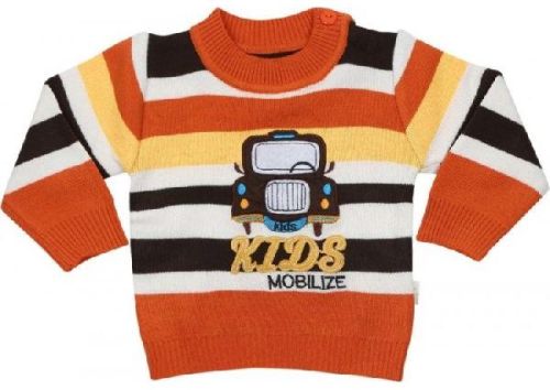 Babeezz Applique Round Neck Casual Baby Sweater