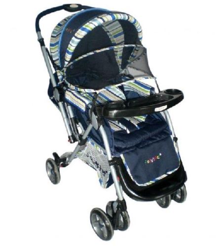 Pollys PET Baby Pram Stroller With Mosquito Net