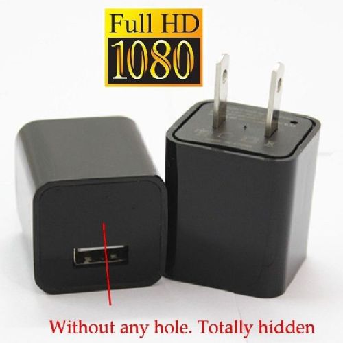 Mini AC Adapter Charger Hidden Spy Camera