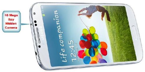 Spy Hidden Camera In Samsung Galaxy S4 Phone