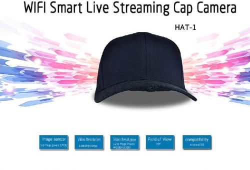 Wifi Smart Live Streaming Cap Camera