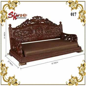 Polished 017 Wooden Swing Setter, For Garden, Home, Taris, Pattern : Plain