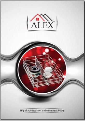 ALEX Kitchenware Stainless Steel Kitchen Trolley, Size : W : 14' To 24', D : 20, 22, 24', 6, 8'