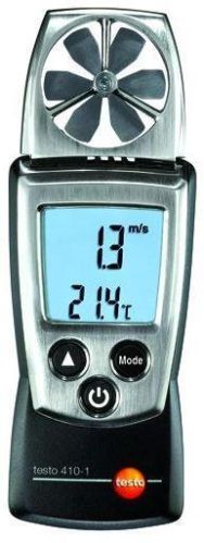 Testo 410-1 - Pocket-sized Vane Anemometer For Air Velocity and Air Temperature