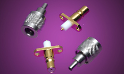 QMA RF Connectors, Feature : Spacing-saving Vertical Mating, For Quick Easy Installation