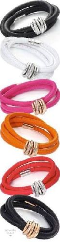 Round Leather Stitched Bracelet, For Hand Accessories, Pattern : Plain