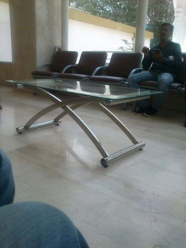 Stainless Steel Glass Table