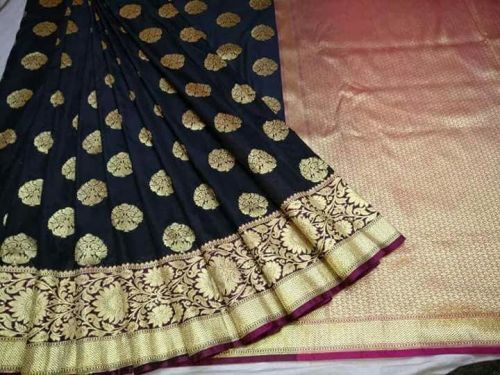 Katan Georgette Silk Saree