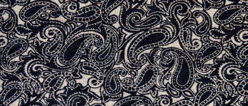 Teal Floral Printed Fabric