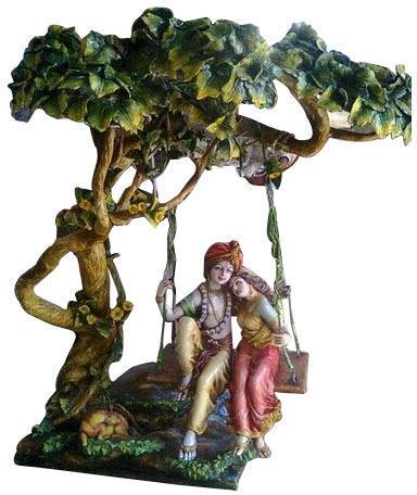 Fiberglass Radha Krishna Sculpture